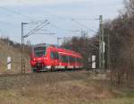 442 304-2 / 442 804-1 ist am 17. Mrz 2013 als RE nach Nrnberg Hbf bei Neuses (b Kronach) unterwegs.