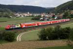 Die ADAC 111 024-3 mit einer RB von Mnchen nach Treuchtlingen bei Dollnstein am 14.08.2013