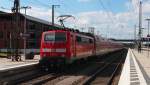 Nachschuß auf die 111 200-2 und die 111 183-0 die am 25.06.2015 mit dem RE 4894 (München Hbf - Ingolstadt Hbf) in den Zielbahnhof einfahren.