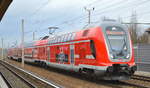 RE5 nach Elsterwerda mit 445 006 am 27.03.19 Berlin-Blankenburg.