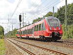 442 127 auf den südlichen Berliner Außenring bei Diedersdorf am 17. Juli 2019.