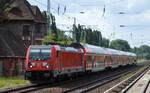DB Regio Nordost mit dem RE3 mit  147 015  [NVR-Nummer: 91 80 6147 015-2 D-DB] am 16.08.21 Berlin Buch.