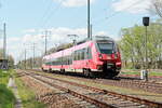 442 619 als RB 22 nach Königs Wusterhausen am 27. April 2022 in Diedersdorf.