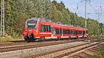 Diedersdorf am 28. September 2023 auf dem südlichen Berliner Ring fährt 442 319 als RB  in Brandenburg.
