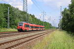 442 835 in Richtung Berlin fahrend  am 23. Mai 2024 auf den südlichen Berliner Ring bei Diedersdorf.