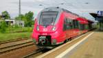 442 331 als RE nach Senftenberg steht im Bahnhof Lbbenau (Spreewald)und wird sich gleich auf den Weg machen (13.06.13)