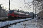 ET 442 (442 633) unterwegs auf der RE 7 (18714) nach Zossen. Aufgenommen am 27.12.2014, nächster Halt: Potsdam Medienstadt Babelsberg.