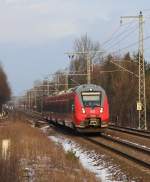 1.2.2015 Röntgental. 442 817 / 317 als RB 24 nach Berlin-Lichtenberg.