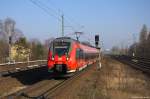 442 835-5 als RB10 (RB 18966) von Berlin Hbf (tief) nach Nauen, bei der Einfahrt in Berlin Jungfernheide.