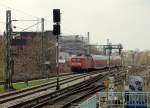 Regionalbahn Richtung Hauptbahnhof an der Hamburger S-Bahnstation  Sternschanze .