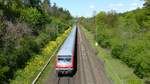 Eine RB68 nach Heidelberg zwischen Darmstadt Süd und Darmstadt Eberstadt. Aufgenommen am 4.5.2016 14:37