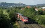 Regionalexpress im Lahntal bei Marburg (24.8.2007)