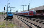 D-DB 50 80 80-35 312-3 DBpbzfa 761.9 mit dem RE 4514 aus Frankfurt (M) Hbf, am 30.05.2023 bei der Einfahrt in Fulda.