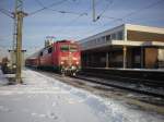 111*** mit Regionalexpress am 21.12.09 im Butzbacher Bahnhof
