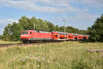 120 203-5 als RE1 des Hanse-Express kommend aus Schwerin.