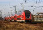 DB Regio RE3 am 18.12.2020 durch Anklam - baustellenbedingt nur bis Bernau