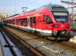 RE9 von Rostock Hbf.nach Sassnitz kurz vor der Abfahrt im Rostocker Hbf.(11.01.09)