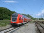 Nachdem der RE nach Binz,am 17.Juni 2012,Lietzow verlassen hatte,bekam auch der RE 13169 nach Sassnitz Ausfahrt.