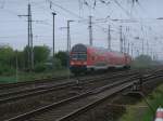 RE 92205 Stralsund-Neustrelitz,am 19.Mai 2013,am Abzweig Stralsund Rgendamm(Srg).