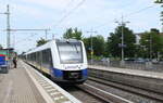 erixx 622 210 als ERX 83469 von Hannover Hbf nach Bad Harzburg, am 11.07.2023 in Sarstedt.