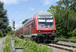 RB mit Dosto-Steuerwagen in Front nach Koblenz Hbf durch Bonn-Beuel - 17.06.2019