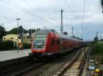 Westfalen-Express RE 6 Dsseldorf - Minden erreicht Bochum Hbf,
im Schub die BR 146 009-6.(19.08.2007)