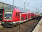 Ein Regionalzug nach Aachen Hbf im Bahnhof Dortmund Hbf.