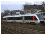 ABELLIO Lint Gelsenkirchen-Bochum RB 46  Nokiabahn  bei der Einfahrt im Bochumer Hbf.,Gleis 1.(04.01.2008)