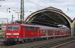 111 120 mit der RE13 nach Venlo bei der Ausfahrt von Hagen Hbf, nichtmal ein Monat dann fhrt hier die Eurobahn mit ihren blden Flirt 15.11.09