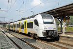 DB: Bahnalltag vom Bahnhof Brohl.
Am 23. September 2017 konnten beim Passieren des Bahnhofs Brohl innert kurzer Zeit mehrere Züge beobachtet werden.
Foto: Walter Ruetsch