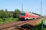 Eine RB nach Elsterwerda-Biehla verlsst am 27.07.09 Dresden-Stetzsch.