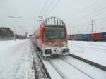 Regionalbahn aus Elsterwerda bei der Ausfahrt aus Dresden Friedrichstadt in Richtung Dresden HBF.