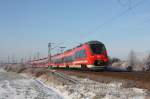 Ein Talent-Prchen mit 442 115 an der Spitze als RE 16711 von Leipzig nach Dresden.