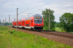 RE 17684 von Leipzig HBF nach Magdeburg HBF, bei Zschortau.