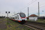 Abellio (BTH) 6442 418 als RB 74663 von Saalfeld (S) nach Halle (S) Hbf, am 05.04.2024 in Großkorbetha.