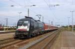 ES 64 U2 - 073 (182 573-6) MRCE Dispolok GmbH im Dienst fr die DB Regio AG mit der RB20 (RB 16314) von Halle(Saale)Hbf nach Eisenach in Grokorbetha.