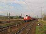 DB 143 630-2 mit der RB 16326 von Halle (S) Hbf nach Eisenach, am 13.04.2012 in Naumburg (S) Hbf.