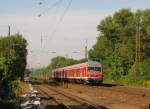 RB 16313 von Eisenach nach Halle (S) Hbf, am 07.09.2013 in Naumburg (S) Hbf. Geschoben hat ES 62 U2-028.
