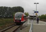 DB 642 221 + 642 219 als RB 34883 von Nebra nach Naumburg Ost, am 13.09.2014 in Laucha (Unstrut).