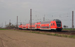 114 006 schob am 03.04.16 einen RE von Magdeburg nach Leipzig durch Güterglück.