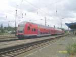 Soeben ist eine RB aus Dessau Hbf am Gleis 6 in Lutherstadt Wittenberg eingefahren. Der Zug fhrt weiter Richtung Falkenberg.