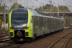 ET6.02 der Nordbahn fahrt als RB71 von Bahnhof Elmshorn ab. 10.10.2018