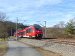 DB 442 270 als RE 4989  Franken-Thüringen-Express  von Leipzig Hbf nach Nürnberg Hbf, am 25.02.2019 in Kaulsdorf (S).
