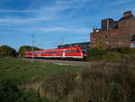 Am Nachmittag des 15.10.2019 war 612 100 als RE3 auf dem Weg von Altenburg nach Erfurt.