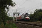 DB ES 64 U2-037 mit der RB 16324 von Halle (S) Hbf nach Eisenach, am 31.08.2012 in Ingersleben.