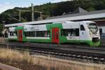 Hier 650 517-2  Meininger Dampflok Verein  als STB92930 von Eisenach nach Grimmenthal, dieser Triebzug stand am 20.8.2014 in Eisenach.