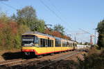Tw 916 und Tw 881 als S8 nach Bondorf bei Durmersheim 25.9.18