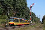 Tw 907 und Tw 846 als S8 nach Freudenstadt Hbf bei Forchheim 25.9.18