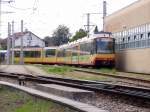 Stadtbahnwagen 902+843 an der Endhaltestelle Hochstetten.