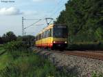 01.10.2010: TW 828 als S9 von Bruchsal nach Bretten.